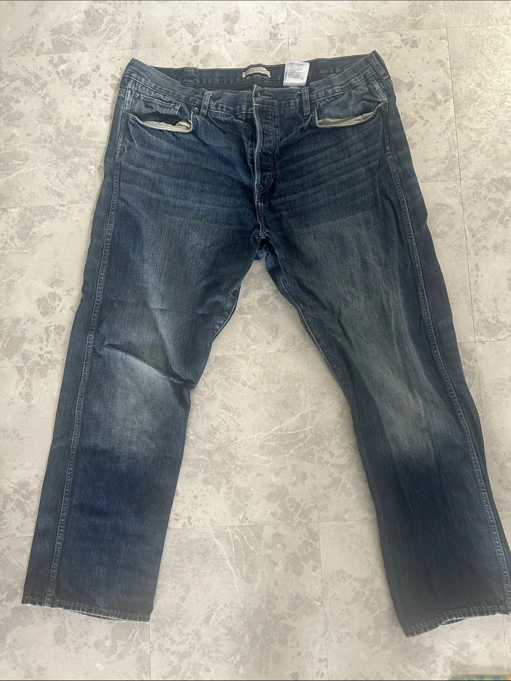 Banana Republic Men's Relaxed Jeans - Dark Blue Wash